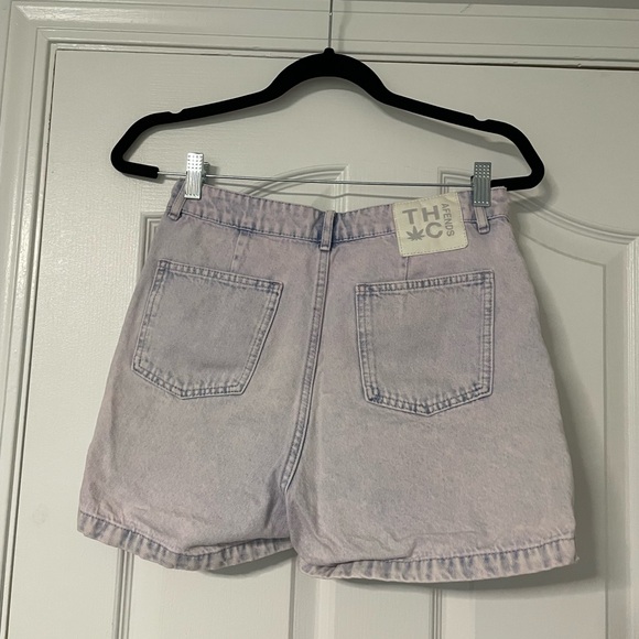 Afends Denim High Waisted Shorts Vintage Orchid Size 26 - Picture 3 of 6
